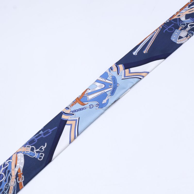 Hermes [unused] 25SS H062842s 03 Saddle Craftsman's Bouquet Twilly