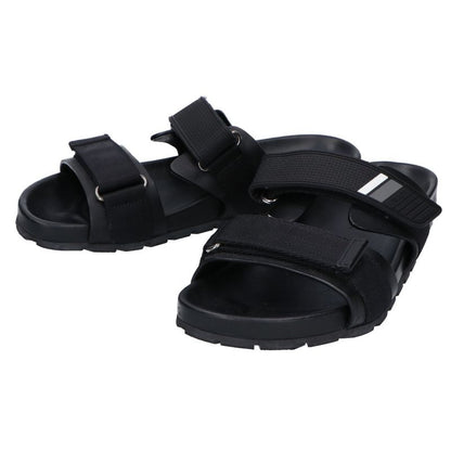 Prada []2x3002 Velcro Leather Slide Sandals 6 1 2