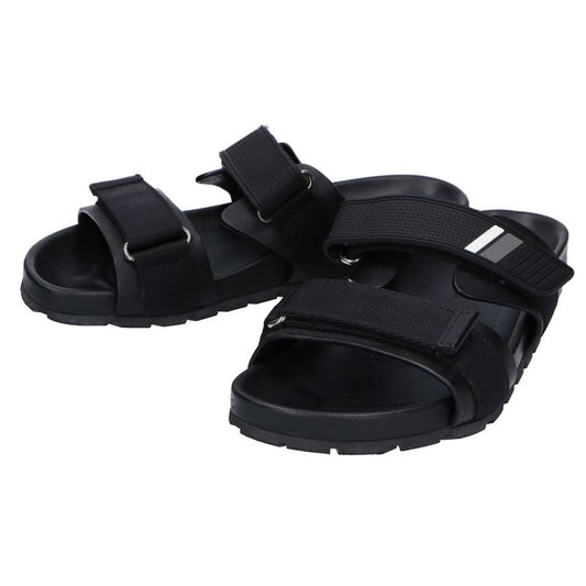 Prada []2x3002 Velcro Leather Slide Sandals 6 1 2
