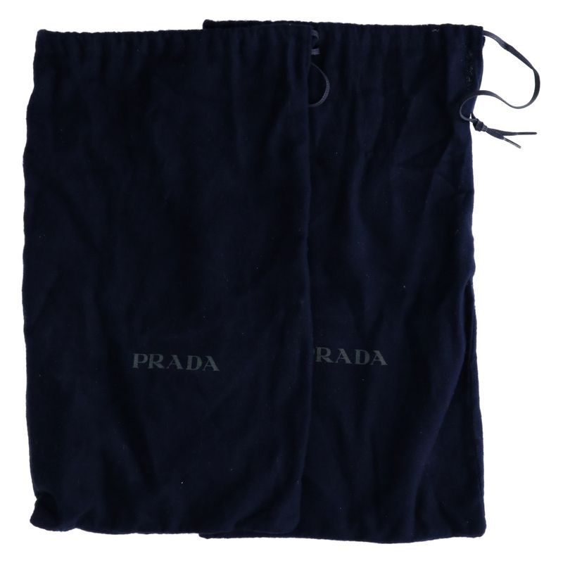 Prada []2x3002 Velcro Leather Slide Sandals 6 1 2