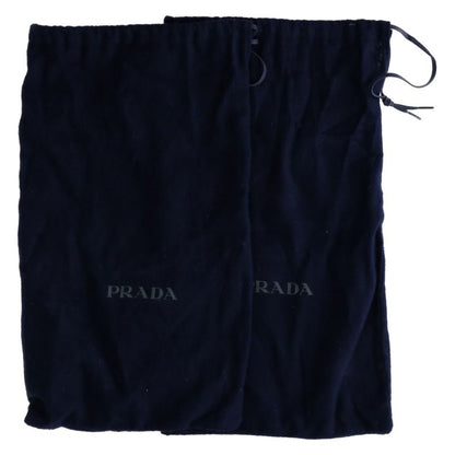 Prada []2x3002 Velcro Leather Slide Sandals 6 1 2