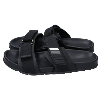 Prada []2x3002 Velcro Leather Slide Sandals 6 1 2