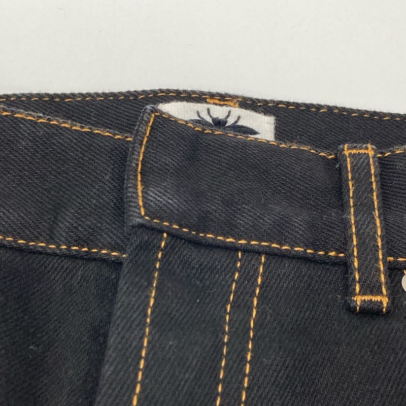 Christian Dior Black BEE Tag Button Fly Cropped Denim Pants 38