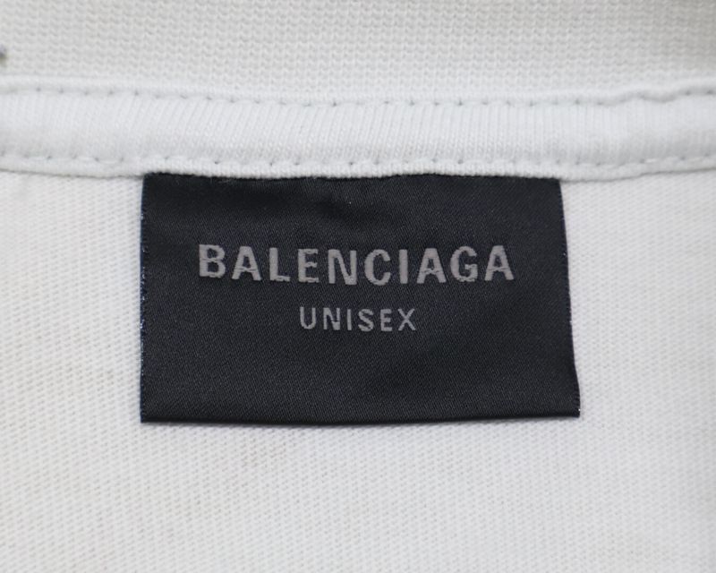 Balenciaga [made In 22 Years] 739028 Distressed Short Sleeve T-shirt L