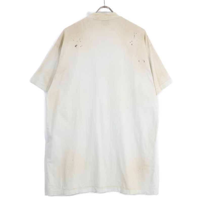 Balenciaga [made In 22 Years] 739028 Distressed Short Sleeve T-shirt L