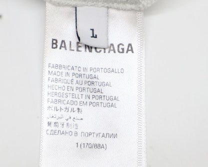 Balenciaga [made In 22 Years] 739028 Distressed Short Sleeve T-shirt L