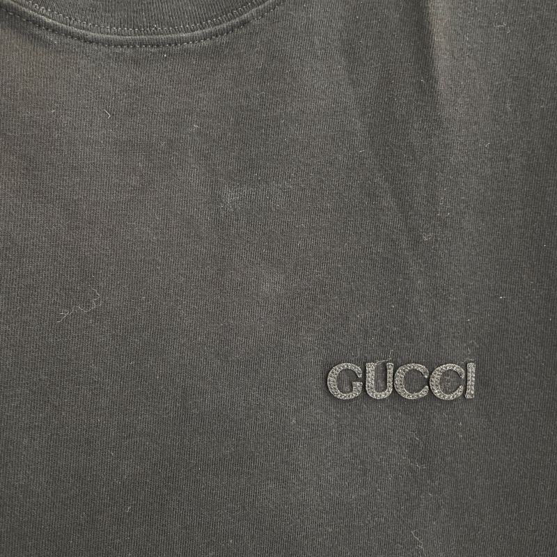 Gucci 798115 Black Cotton Jersey T-shirt L