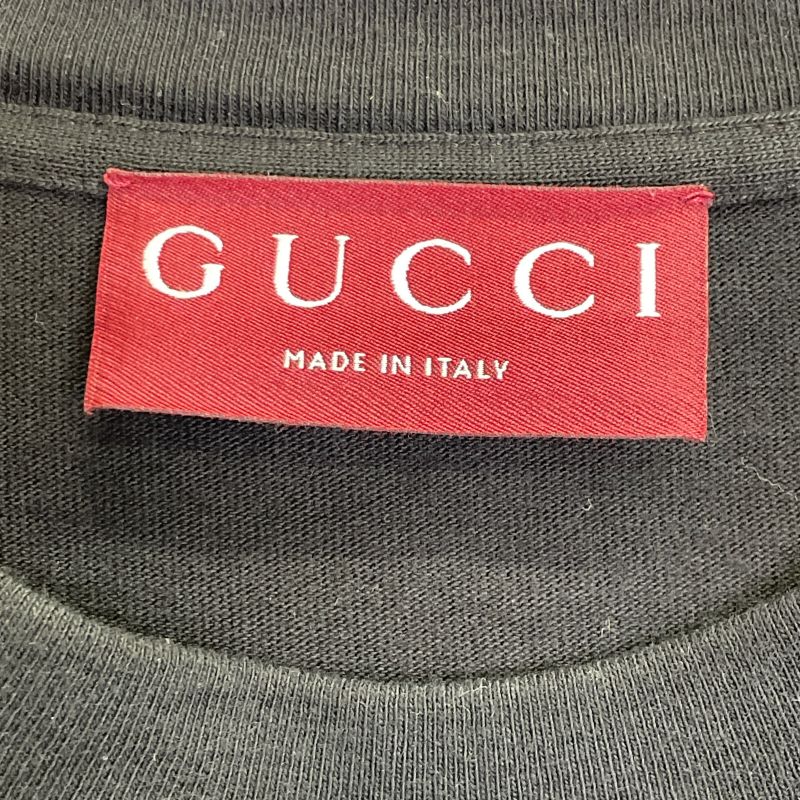 Gucci 798115 Black Cotton Jersey T-shirt L