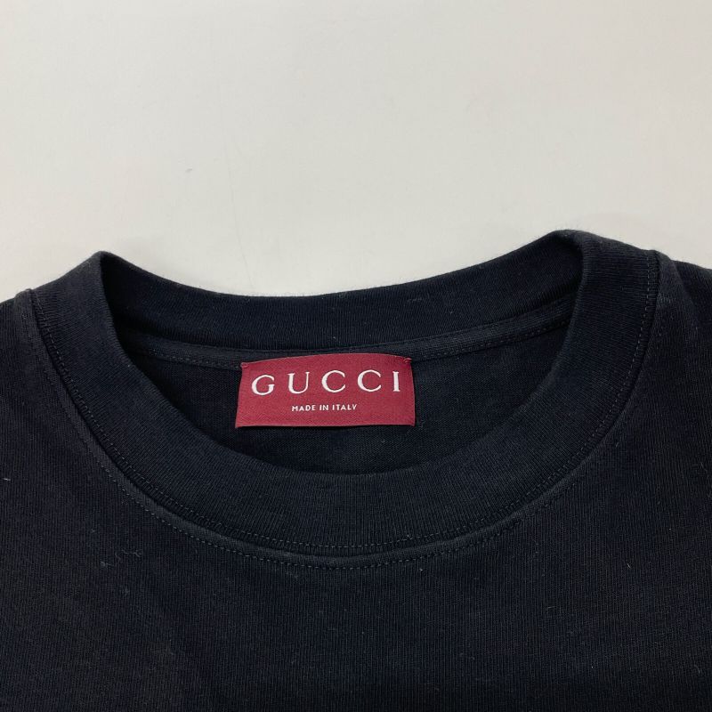 Gucci 798115 Black Cotton Jersey T-shirt L