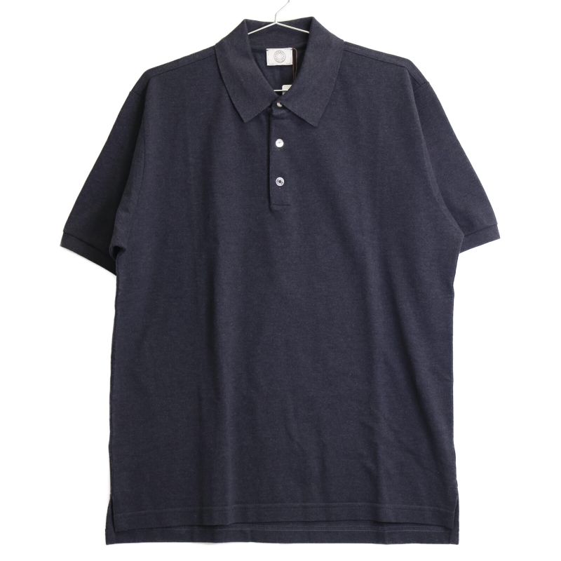 Hermes Charcoal Gray Cotton 100 Serie Botan Short Sleeve Polyshirt S