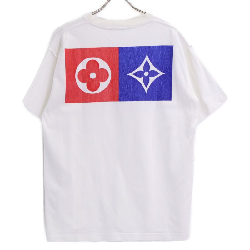 Louis Vuitton White Rm192m NPL Hhy07w Multi Logo Print T-shirt L