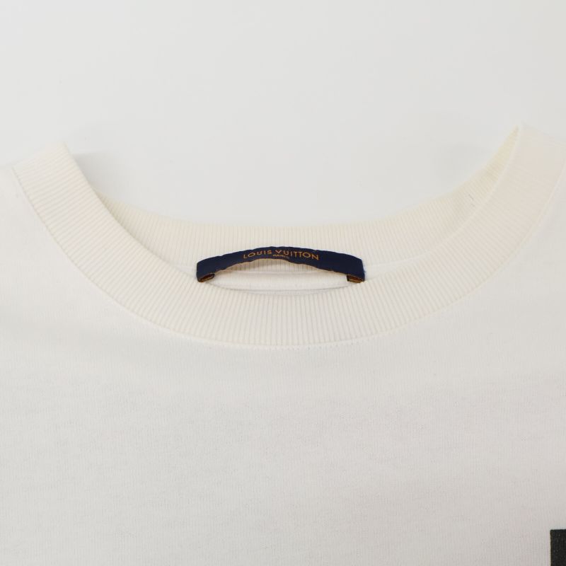 Louis Vuitton White Rm192m NPL Hhy07w Multi Logo Print T-shirt L