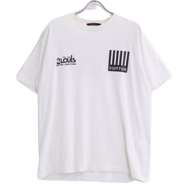 Louis Vuitton White Rm192m NPL Hhy07w Multi Logo Print T-shirt L