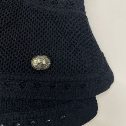 Chanel Black P51172 Cotton Knit T-shirt 34