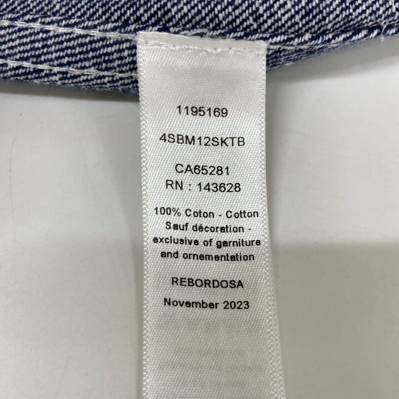 DIOR Indigo Denim Mini Skirt 4sbm12sktb 13