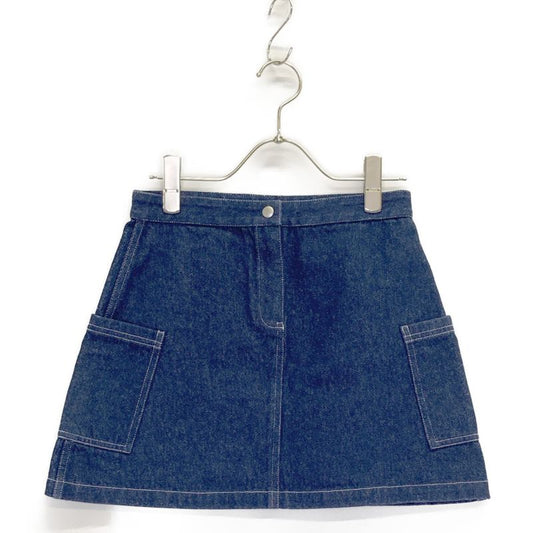 DIOR Indigo Denim Mini Skirt 4sbm12sktb 13