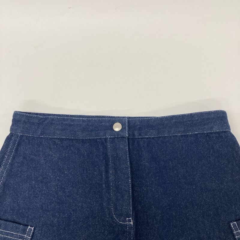 DIOR Indigo Denim Mini Skirt 4sbm12sktb 13
