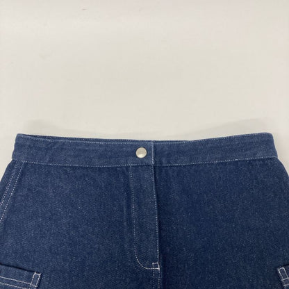 DIOR Indigo Denim Mini Skirt 4sbm12sktb 13