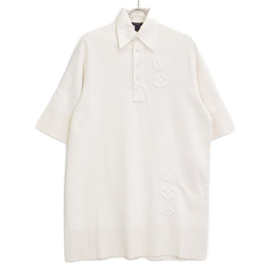 Louis Vuitton 22 Years Cotton Logo Emboss X Mesh Short Sleeve Poro One Piece