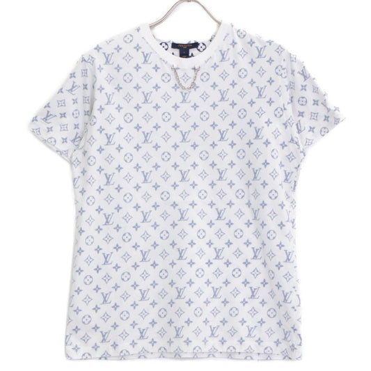 Louis Vuitton White X Blue 1a8qdi Escal Printed T-shirt L