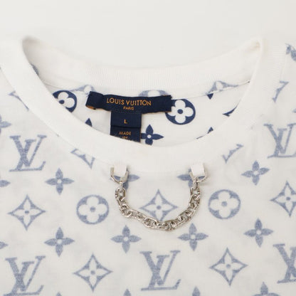 Louis Vuitton White X Blue 1a8qdi Escal Printed T-shirt L