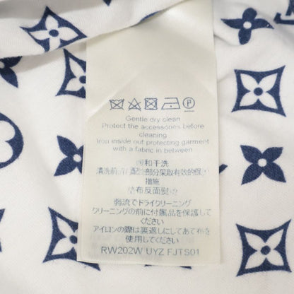 Louis Vuitton White X Blue 1a8qdi Escal Printed T-shirt L