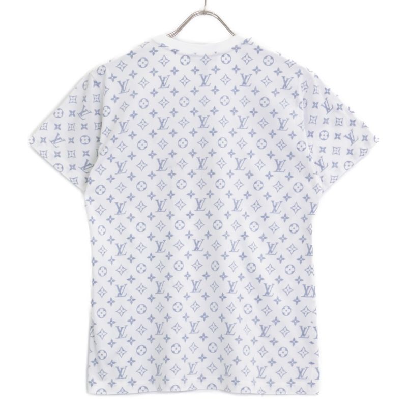 Louis Vuitton White X Blue 1a8qdi Escal Printed T-shirt L
