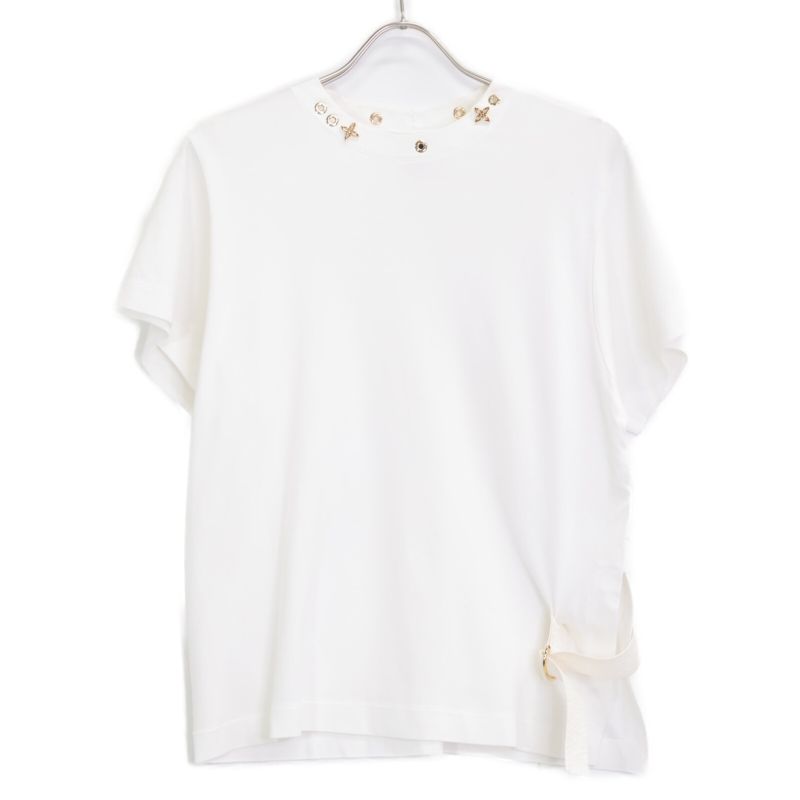 Louis Vuitton White Jgts03 Side Strap T-shirt S