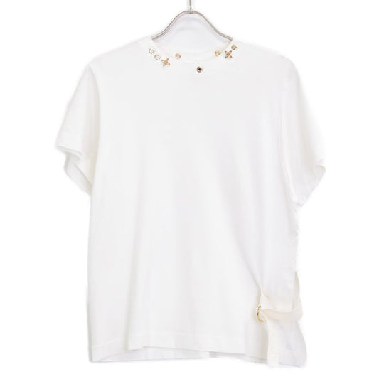 Louis Vuitton White Jgts03 Side Strap T-shirt S