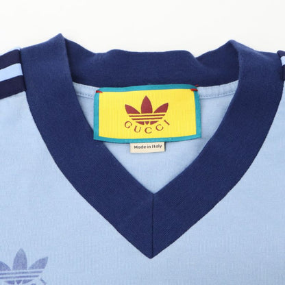 Gucci Xadidasadidas []693636 Xjebz Logo Print V-neck Short Sleeve T-shirt XXS