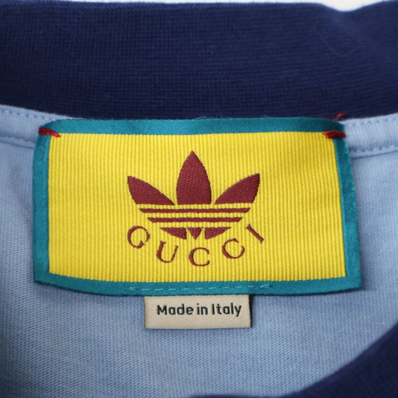 Gucci Xadidasadidas []693636 Xjebz Logo Print V-neck Short Sleeve T-shirt XXS