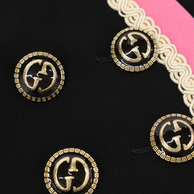 Gucci []577114 Design Piping GG Button Sleeveless 36