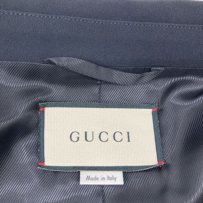 Gucci 19 Year Made 493517 Black GG Button Fox Embroidery Tailored Jacket 36