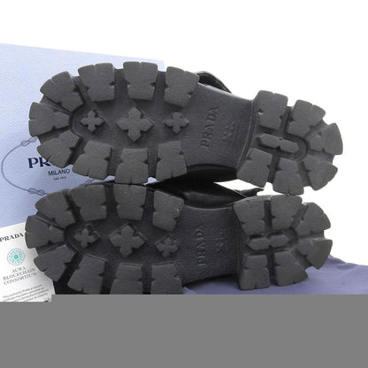 Prada 1x123n Monolith Patted Nappa Leather Sandals Women's Black 39 1 2 39 1 2