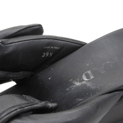 Prada 1x123n Monolith Patted Nappa Leather Sandals Women's Black 39 1 2 39 1 2