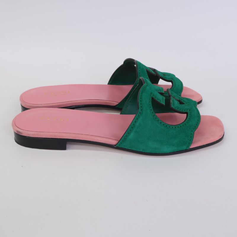Gucci Interlocking G Cutout Sandals 35
