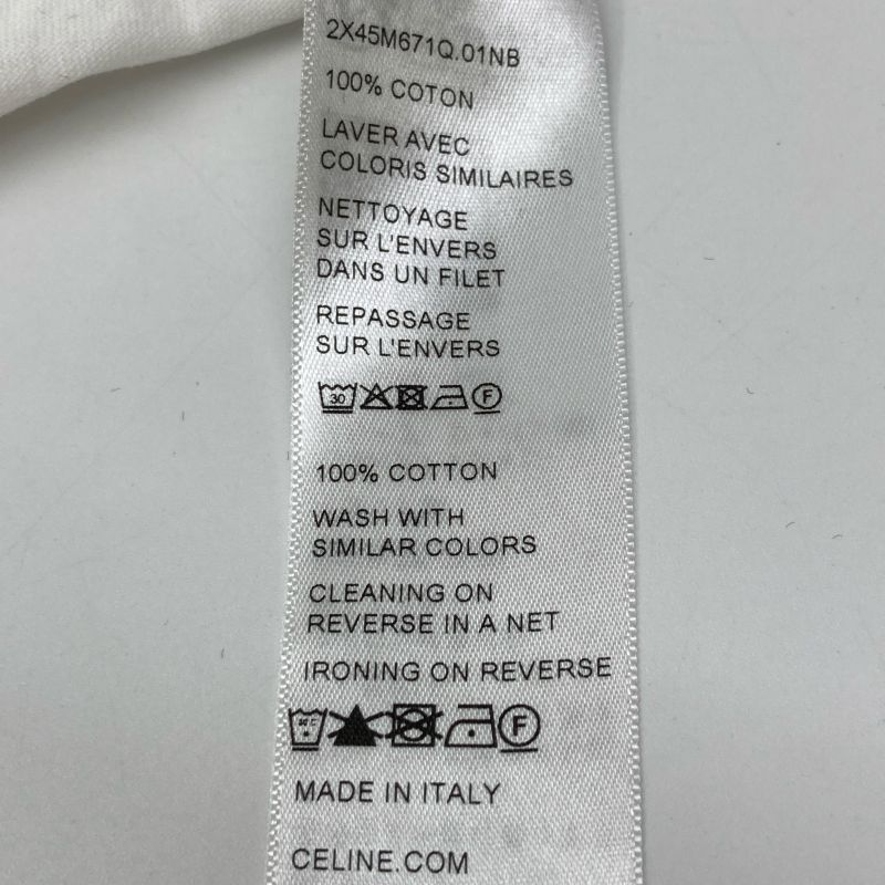 Celine White 2x45m671q.01nb T-shirt XL