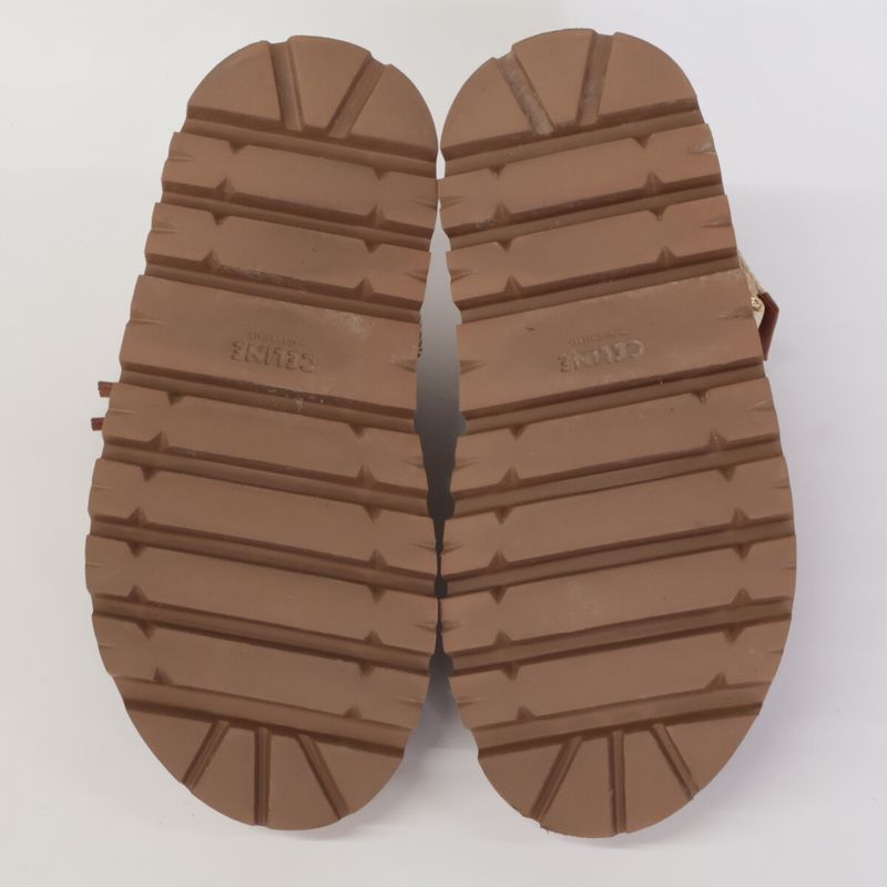 Celine []billy Chunky Sandals Calfskin & Textile 36