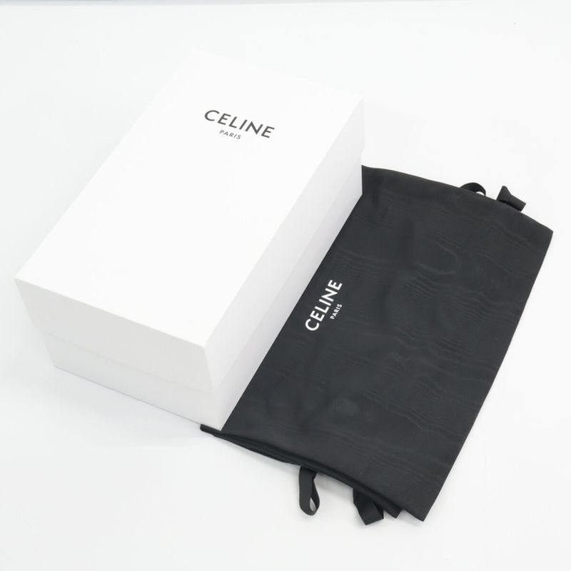 Celine []billy Chunky Sandals Calfskin & Textile 36