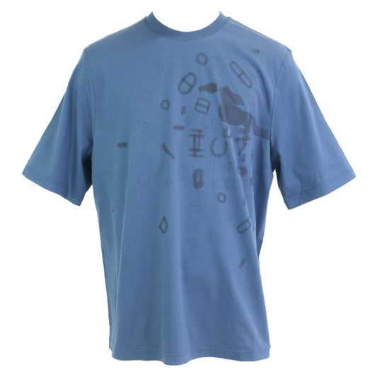 Hermes [similar] Fragments Equestres Short Sleeve T-shirt L