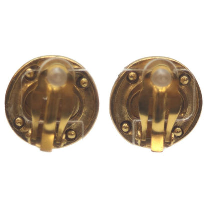 Chanel 23 GP Pearl Round Earring Gold