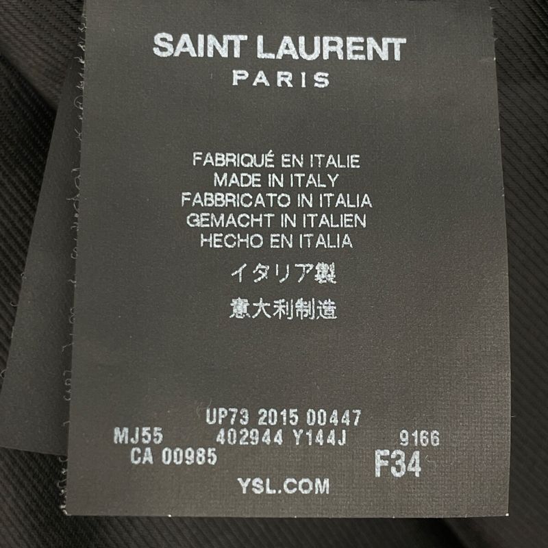 Saint Laurent Paris 15 Year Made 402944 Hound Tooth Stainless Color Coat 34
