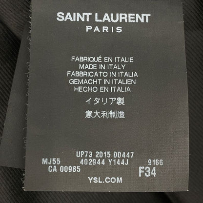 Saint Laurent Paris 15 Year Made 402944 Hound Tooth Stainless Color Coat 34