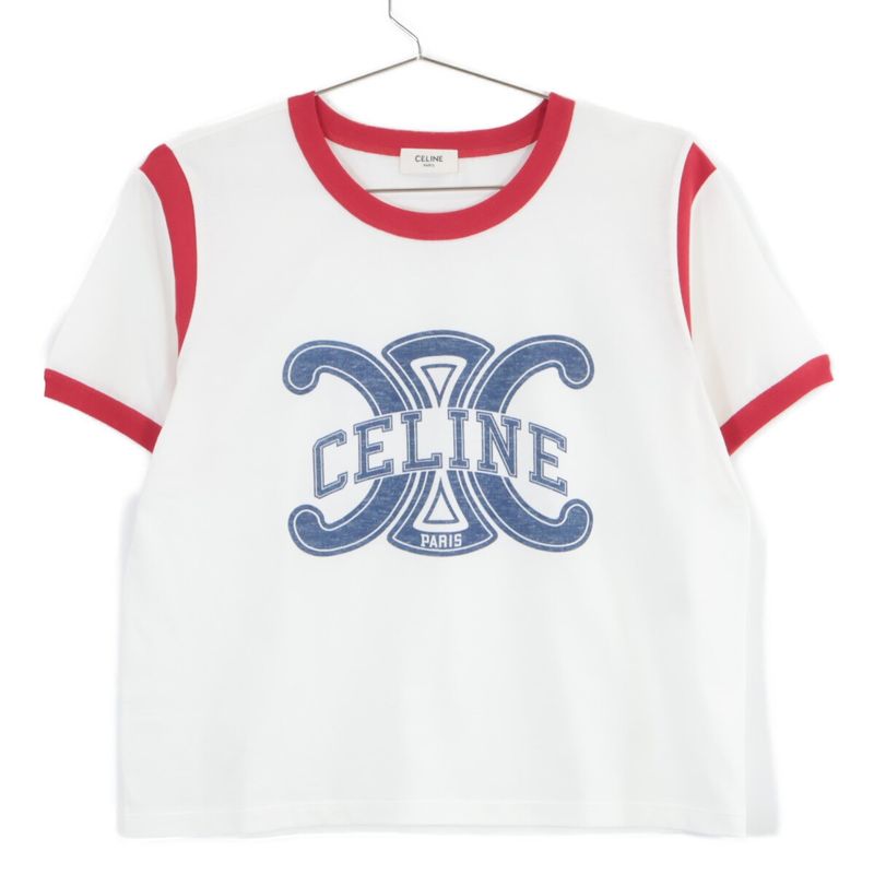 Celine 2x58b671q Triomphe Logo Short Sleeve T-shirt S