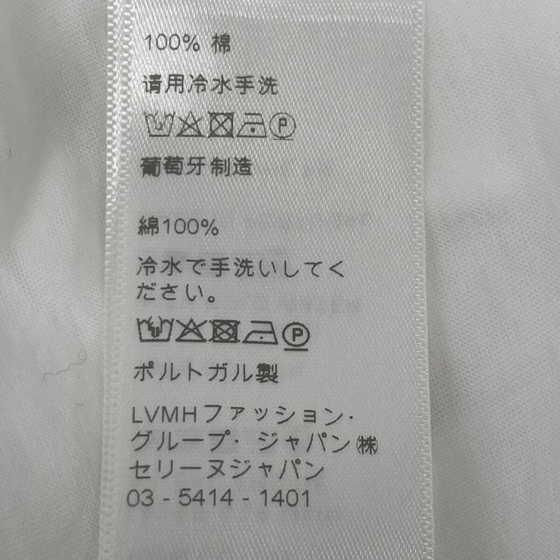 Celine X237370e White Logo Print T-shirt XS