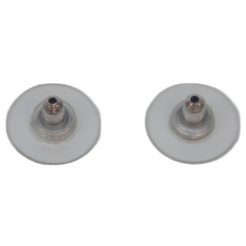 Chanel 12A Silver Coco Mark Earrings Silver Accessories Ladies