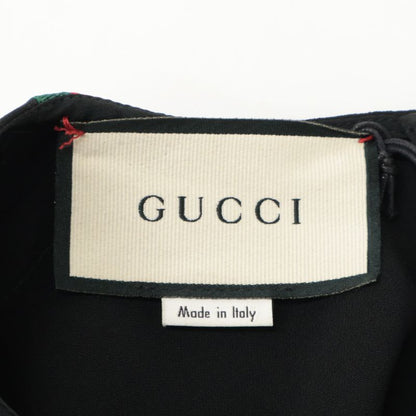 Gucci 528977 18 Years Black Stretchy Jersey Dress 38