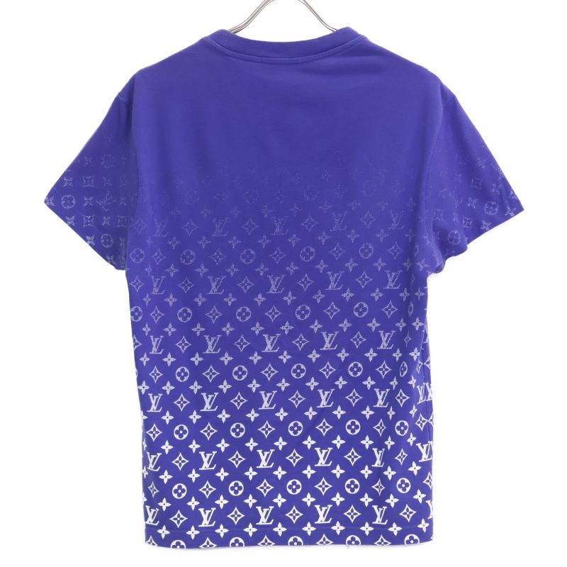Louis Vuitton 22AW Rm222q NPG Hky46w Blue Monogram Graduate Gradation T-shirt XS