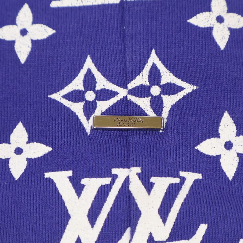 Louis Vuitton 22AW Rm222q NPG Hky46w Blue Monogram Graduate Gradation T-shirt XS