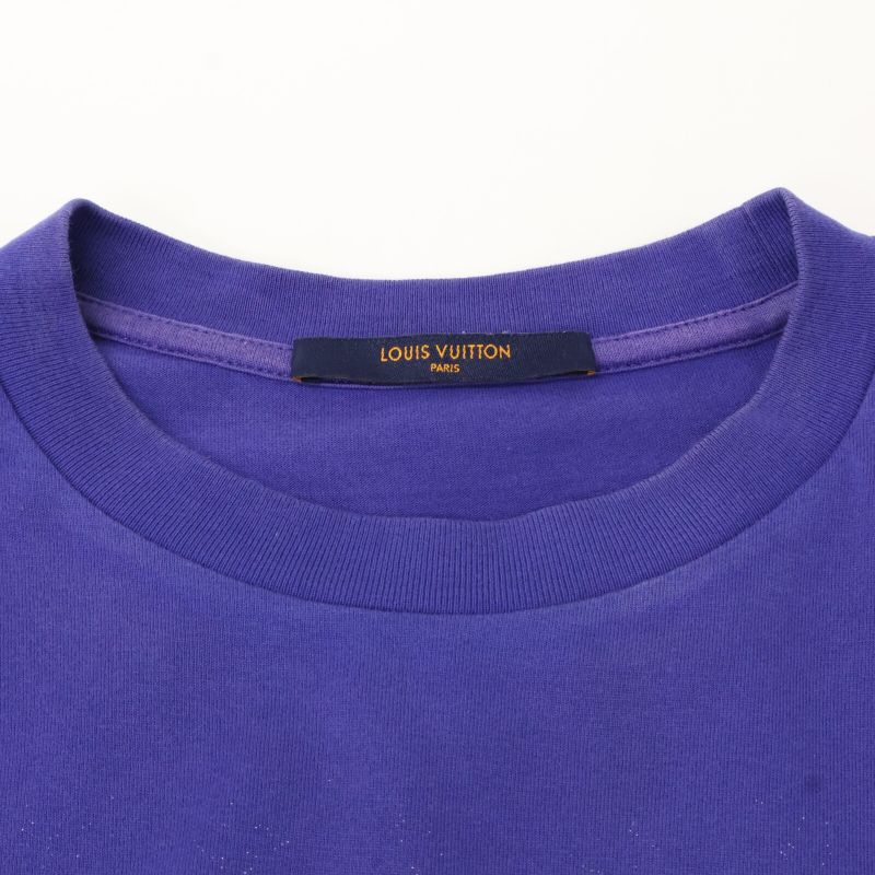 Louis Vuitton 22AW Rm222q NPG Hky46w Blue Monogram Graduate Gradation T-shirt XS